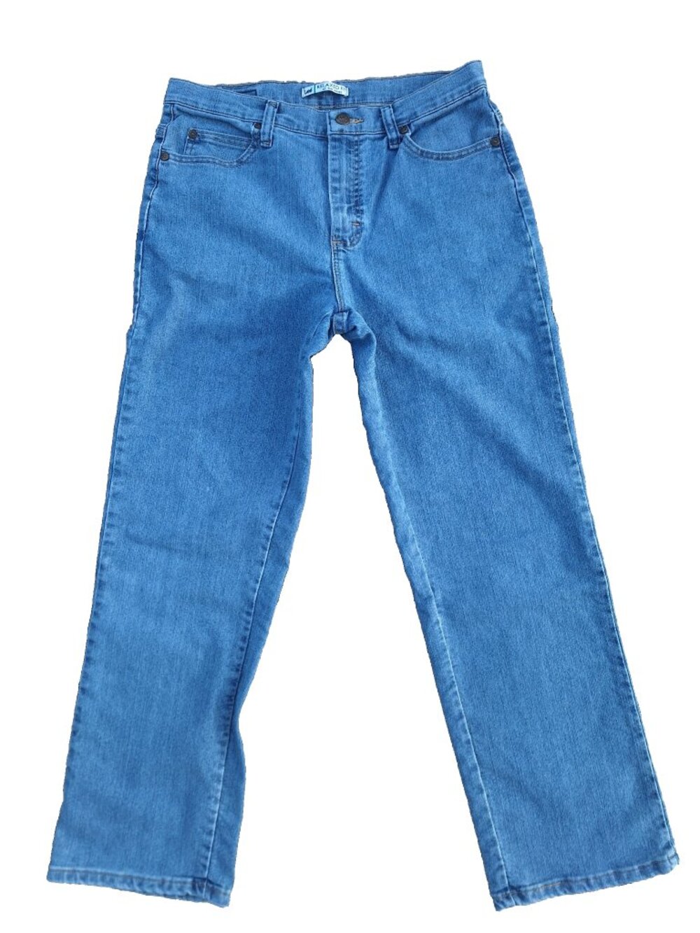 Lee Relaxed Bootcut Jeans 10 Short Light Wash Blue Denim
